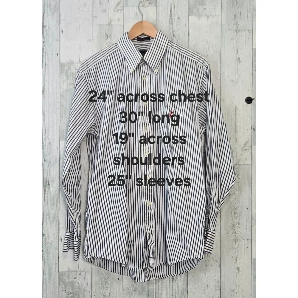 Chatham Chino Company 80's 2-Ply Broadcloth Striped Cotton Shirt Sz. L - Picture 2 of 6